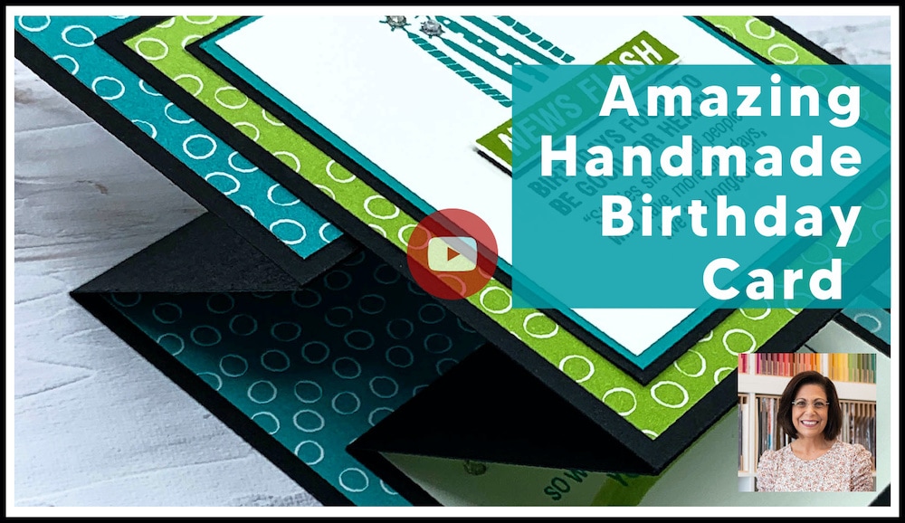 Amazing Handmade Birthday Card Double Z Fold Card Tutorial