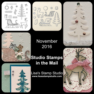 Studio Stamps in the Mail, November 2016, Lisa's Stamp Studio, www.lisasstampstudio.com 