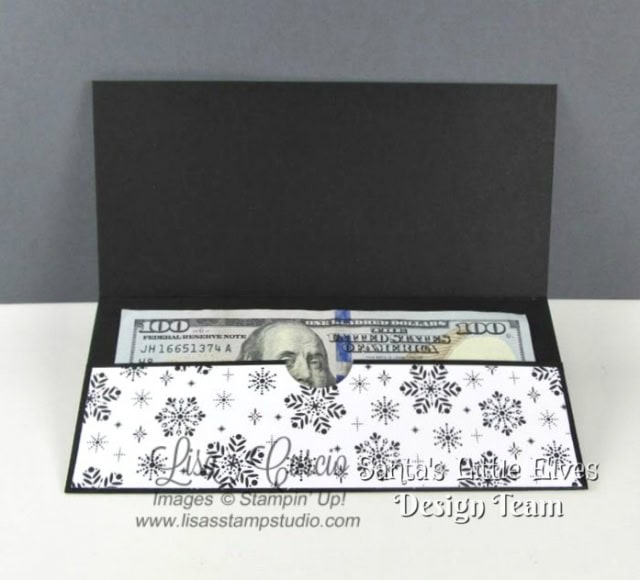 Merry Little Christmas Money Holder Tutorial - Lisa's Stamp Studio