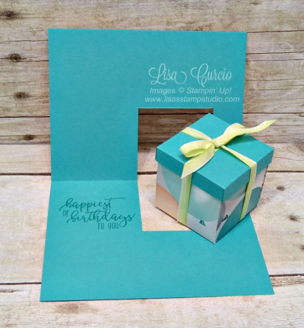 Picture Perfect Birthday Box in a Card Lisa's Stamp Studio