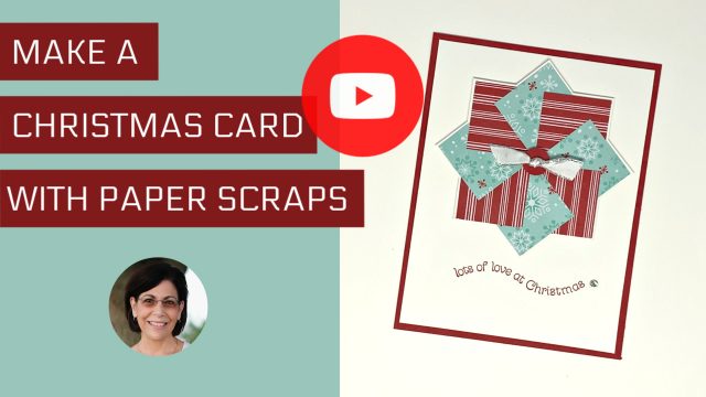 How to Make a Lovely Christmas Card with Paper Scraps