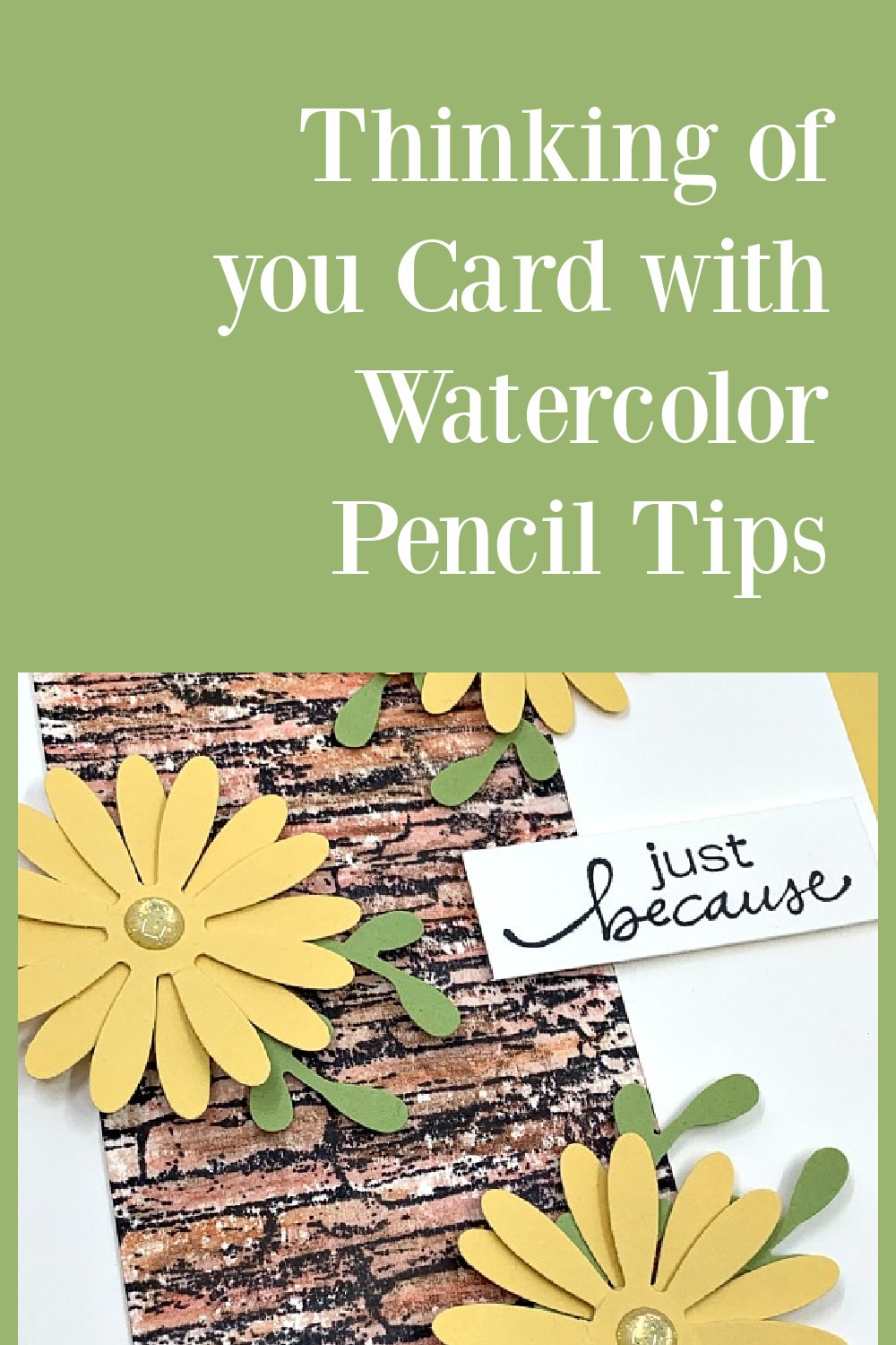 How to Use Watercolor Pencils on Greeting Cards Lisa's Stamp Studio