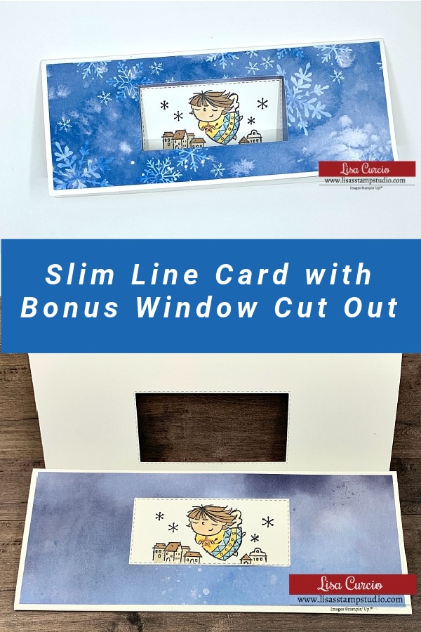 How to Make a Slim Line Window Card | Lisa's Stamp Studio
