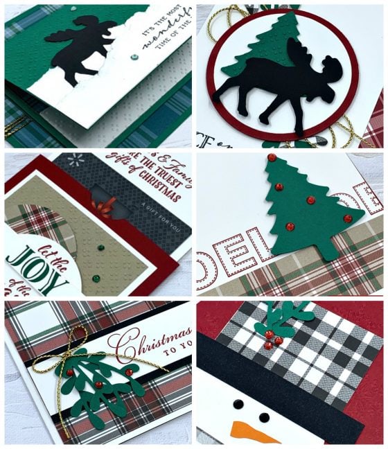 December Card Making Class features not only the origami Christmas tree card but the Wrapped in Christmas stamp set by Stampin' Up!