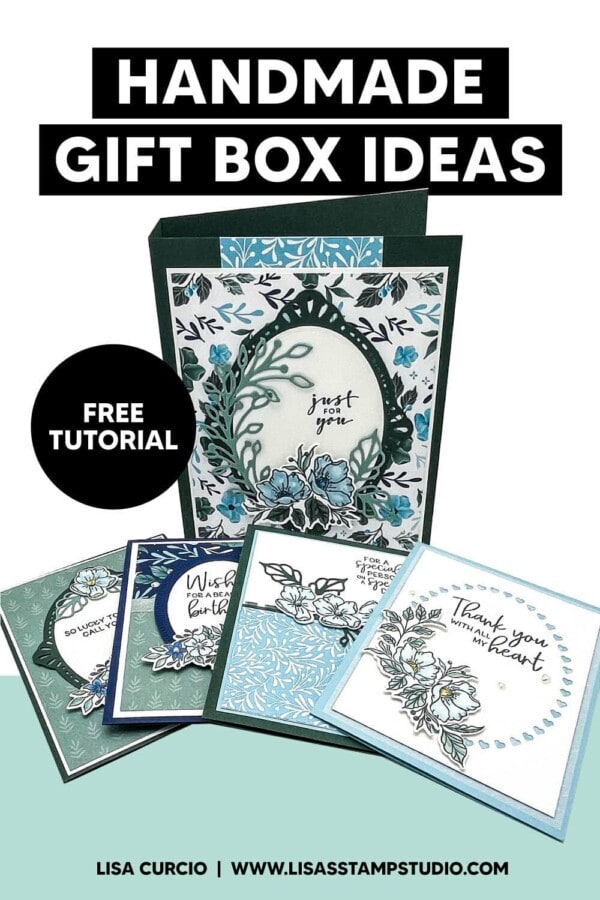 Handmade Gift Ideas Greeting Card Gift Box with Watercolor Techniques