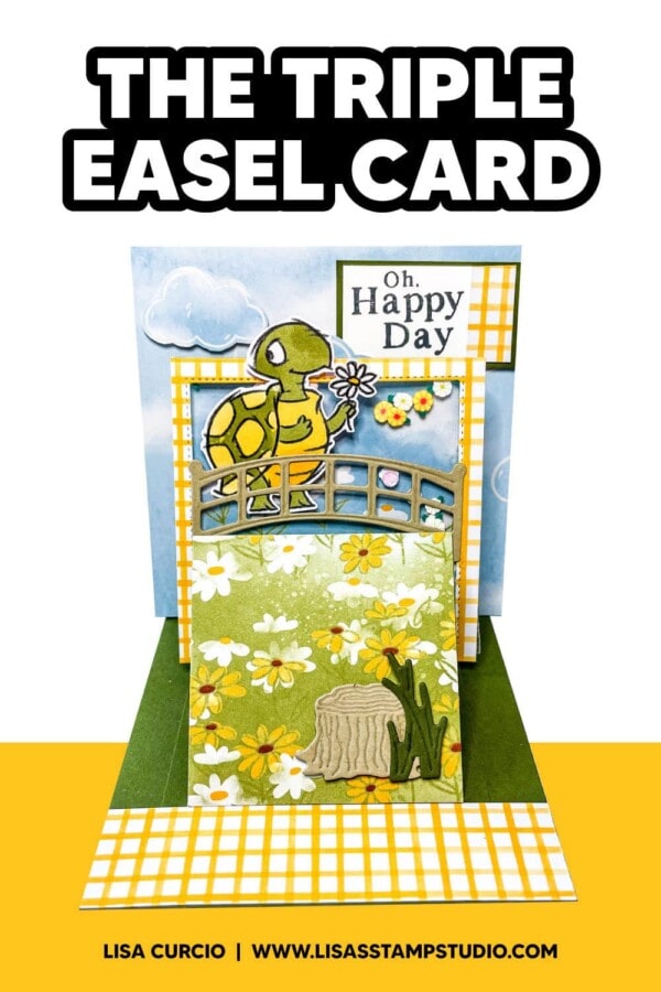 How To Make A Triple Easel Step Card Lisa's Stamp Studio