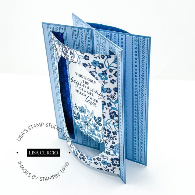 How to Make a 3D Fun Fold Window Card That Bends! Lisa's Stamp Studio